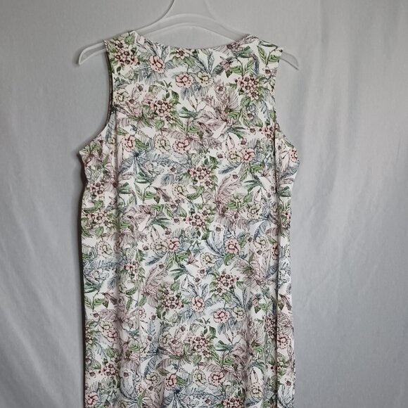 J.Jill Maxi Dress Women's XLarge Petite Floral Wearever Sleeveless Classic Long - Picture 2 of 9